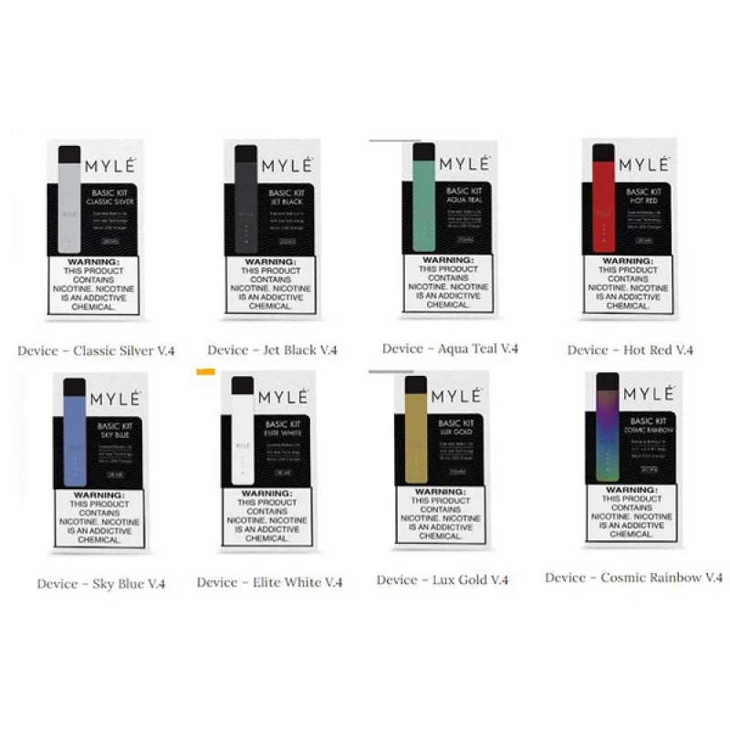 Mylé V4 Pod Kit 240mAh with Four Flavors Pods 0.9...