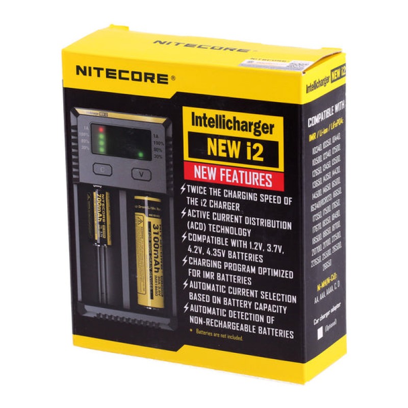 Nitecore New i2 Intellicharger Charger EU-US TC MO...