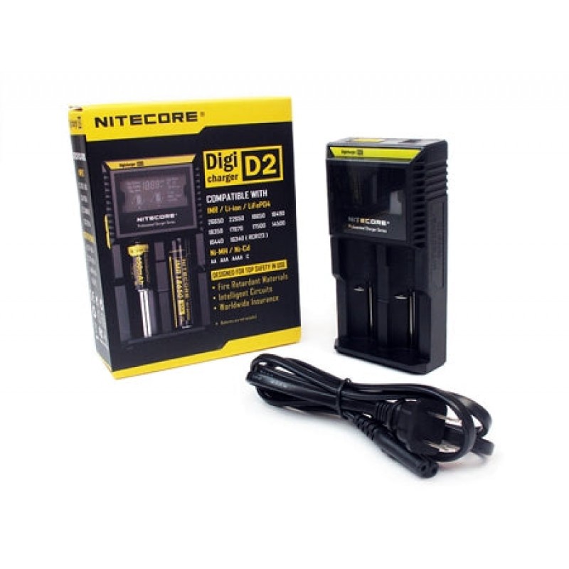 Nitecore D2 Intellicharger Charger EU-US TC MOD Ba...