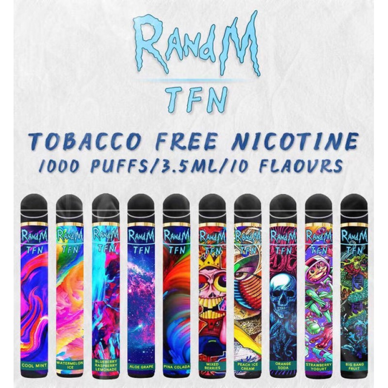 RandM TFN 1000Puffs Disposable Vape Pod Device 650...