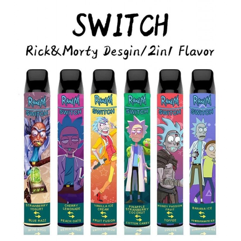 RandM SWTICH 2in1 2400 Puffs Dual Flavor Disposabl...