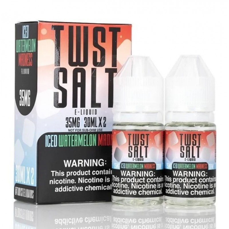 Twist Salt Iced Watermelon Madness E-juice 60ml - ...