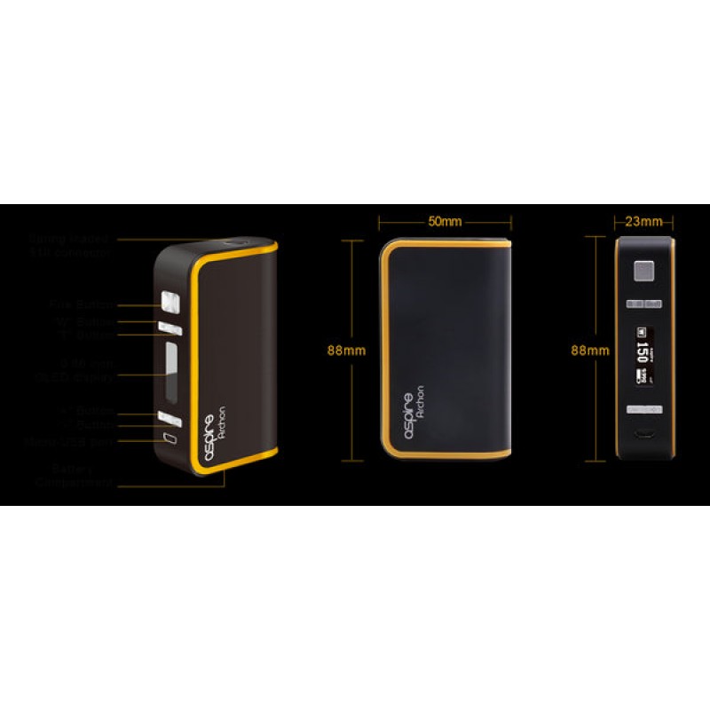 Aspire Archon 150W TC Box Mod by dual 18650 batteries