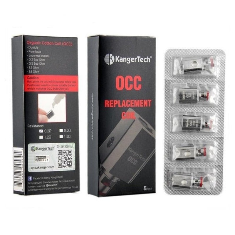 5PCS-PACK KangerTech Upgraded Vertical SubTank OCC...