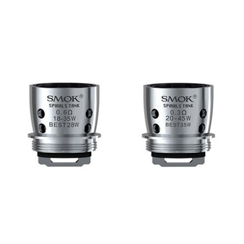 5PCS-PACK SMOK Spirals Dual Core 0.3 Ohm-0.6 Ohm C...