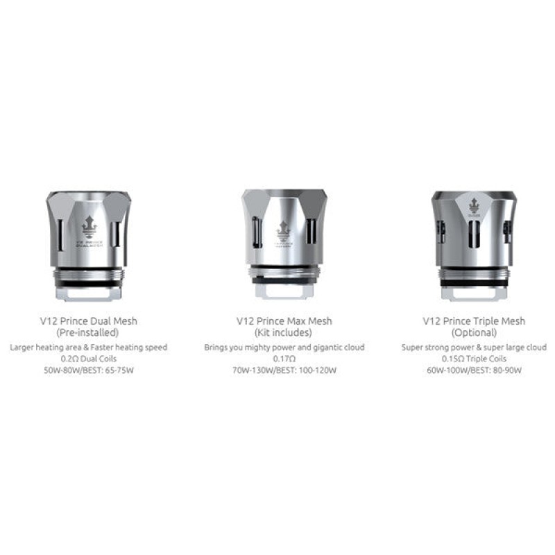 SMOK TFV12 V12 PRINCE Replacement Mesh Coils Tank ...