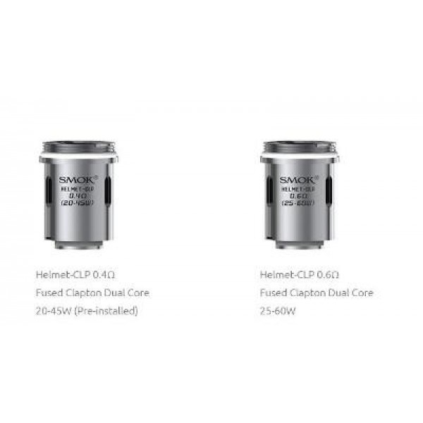 5PCS-PACK SMOK HELMET-CLP Fused Clapton Dual 0.4-0...