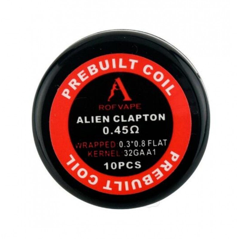 10PCS-PACK Rofvape Alien Clapton Prebuilt Coils 0....